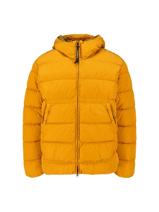 CP Company Quilted Hooded Down Jacket with Integrated Goggle Lenses