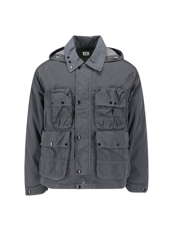 CP Company Heavy Chrome-R Jacket with Hood and Goggle Lenses
