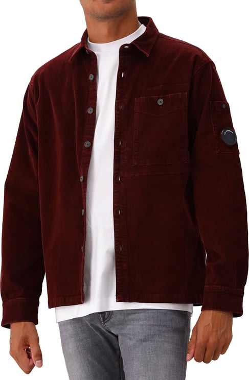 CP Company C.P. Company Overshirt Rood Corduroy