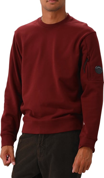 CP Company C.P. Company Sweater Rood Diagonal Raised
