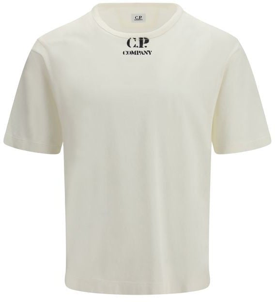 CP Company C.P. Company White Cotton T-Shirt