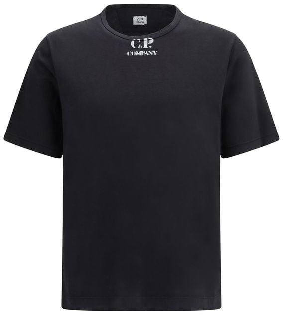 CP Company C.P. Company Black Cotton T-Shirt