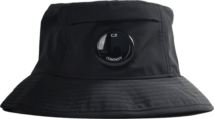 CP Company CHROME-R LENS BUCKET HAT ZWART