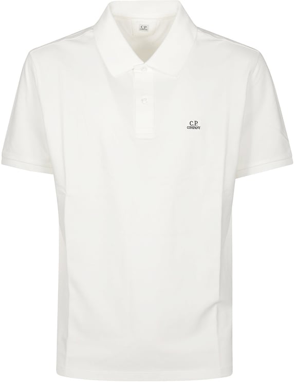 CP Company Short Sleeve Polo Shirt White