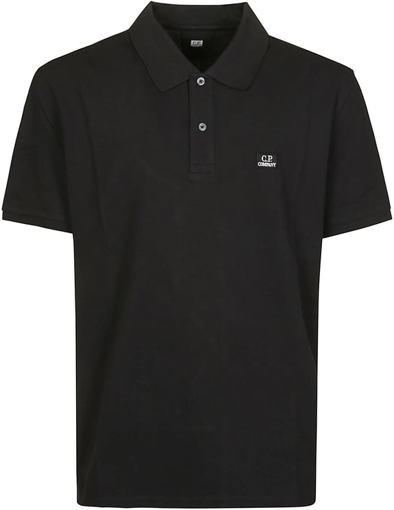 CP Company Short Sleeve Polo Shirt Black