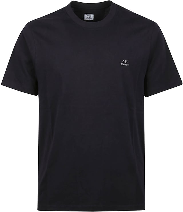 CP Company 30/1 Jersey Logo Patch T-shirt Blue