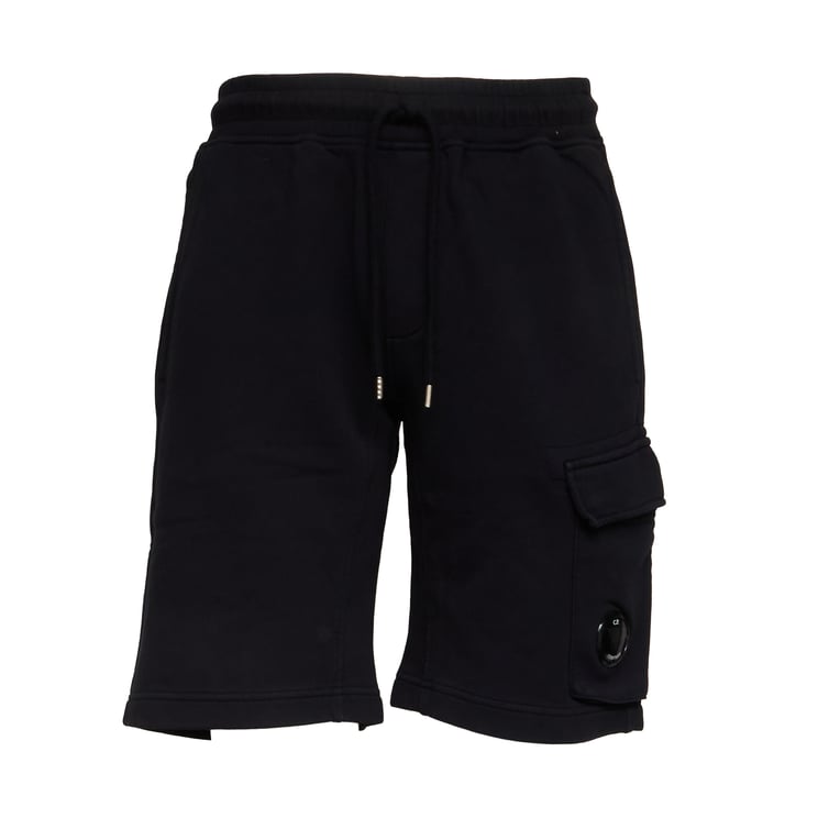CP Company Cotton Diagonal Fleece Cargo Shorts