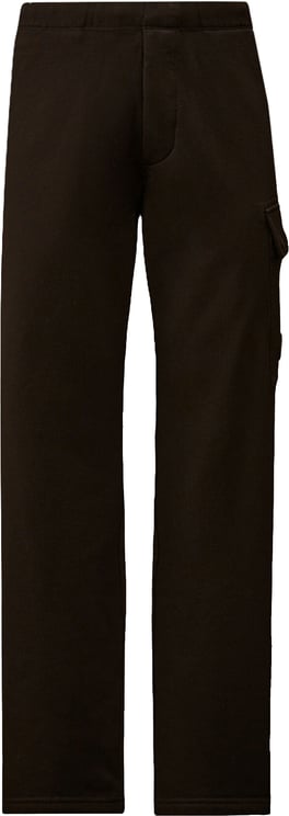 CP Company Cargo joggingbroek van fleece met diagonale opstaande randen, zwart