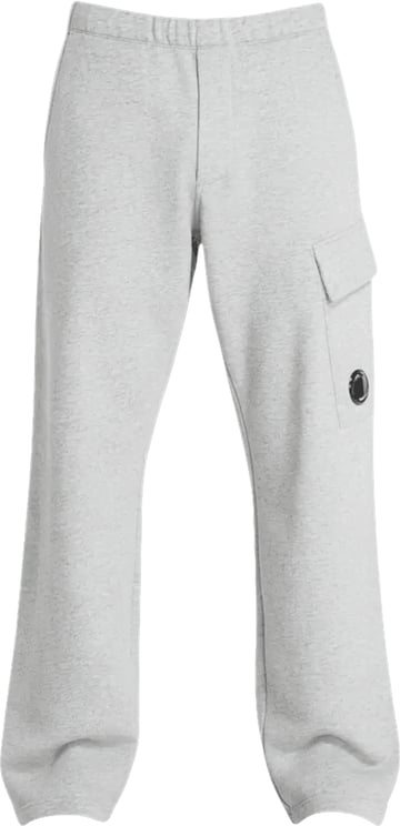 CP Company Cargo joggingbroek van fleece met diagonale opstaande randen in de kleur duifgrijs