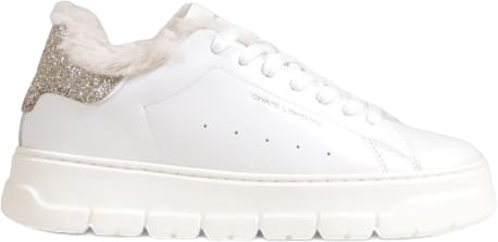Crime London Crime London White Leather Chunky Sneakers