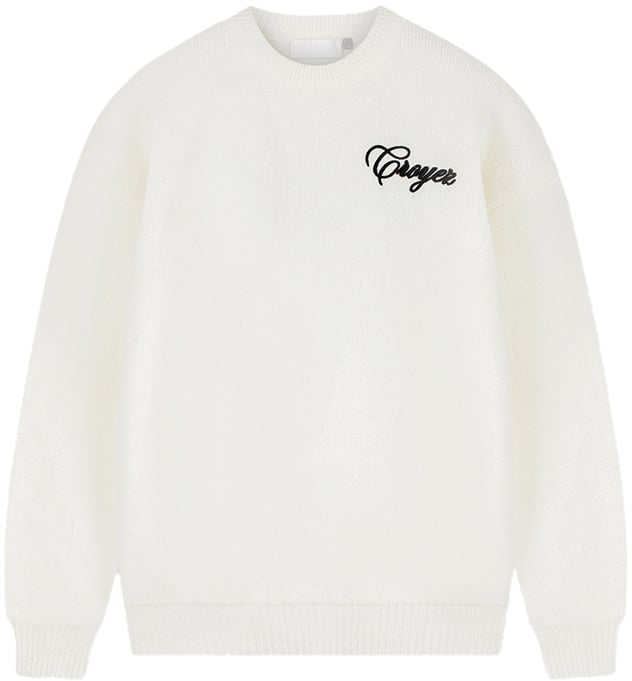 Croyez Croyez Script Knit Sweater