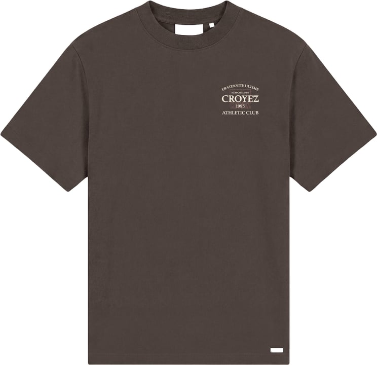 Croyez Croyez Croyez Overlay Fraternite T-Shirt CRA40026063 Washed Brown 5022