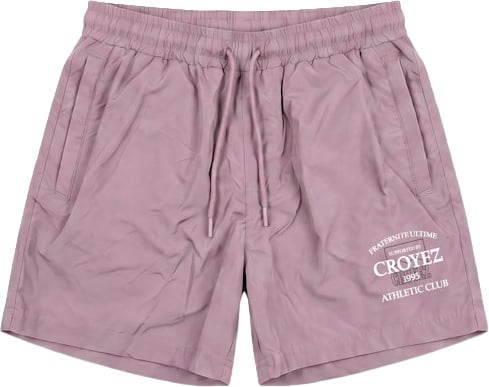 Croyez Croyez Croyez Overlay Fraternite Swim Shorts CRA40026067 Mauve 47004