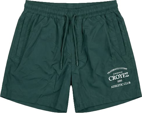 Croyez Croyez Croyez Overlay Fraternite Swim Shorts CRA40026067 Forest Green 43021