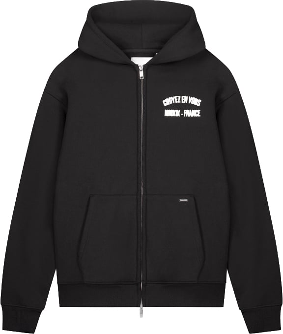 Croyez Croyez Rhinestone Zip Hoodie