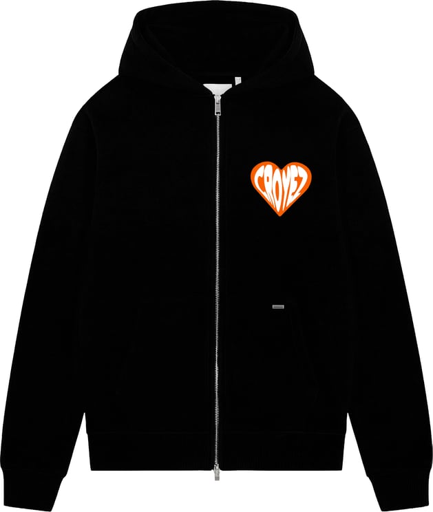 Croyez Croyez Puffed Heart Zip Hoodie
