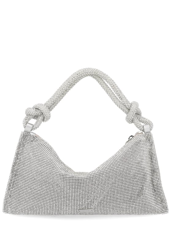 Cult Gaia Neutrals Hera Glass Rhinestone Handbag