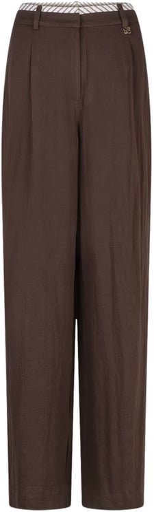 Dante6 Dante 6 Kenila Wide Leg Pants Pantalons Donkerbruin 261141