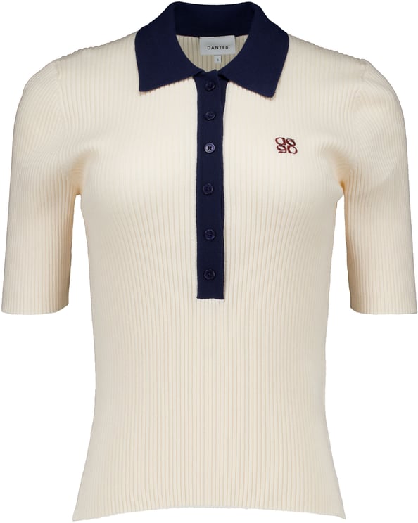 Dante6 Dante 6 Byra Knitted Polo Polos Creme 261440