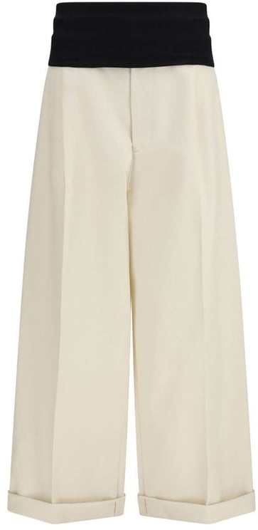 DARKPARK Darkpark Beige Cotton Casual Pants