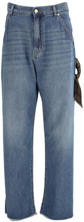 DARKPARK Darkpark Blue Cotton Relaxed Fit Jeans