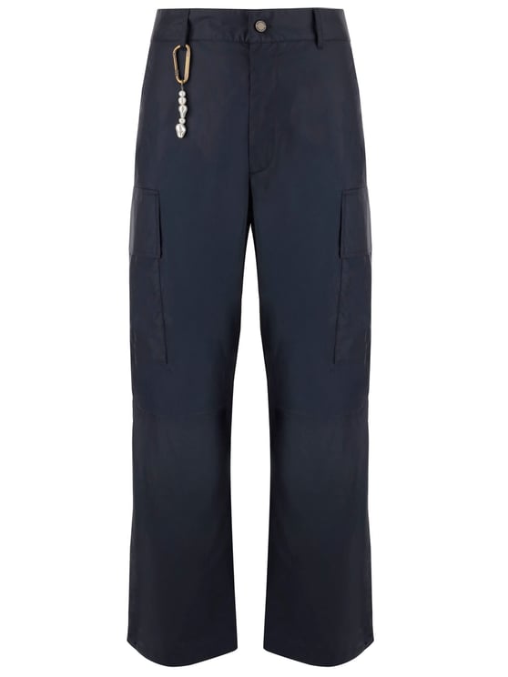 DARKPARK Navy Cotton Twill Multi-Pocket Pants
