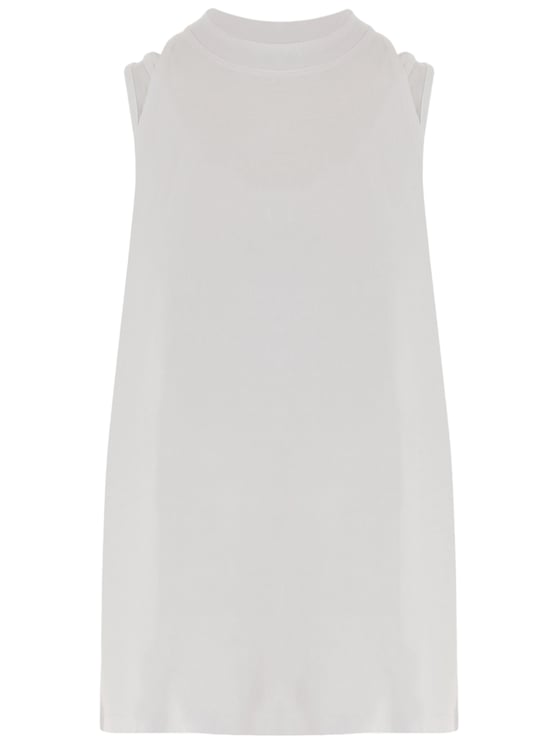 DARKPARK Cotton Tank Top With Fitted Underlay