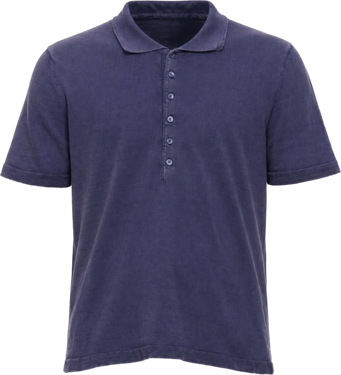 Del Carlo Blue Short Sleeve Regular Fit Polo Shirt