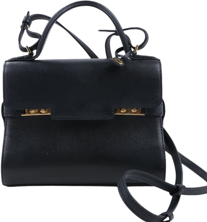 Delvaux Delvaux Tempête PM Leather 2Way Crossbody Bags in Black
