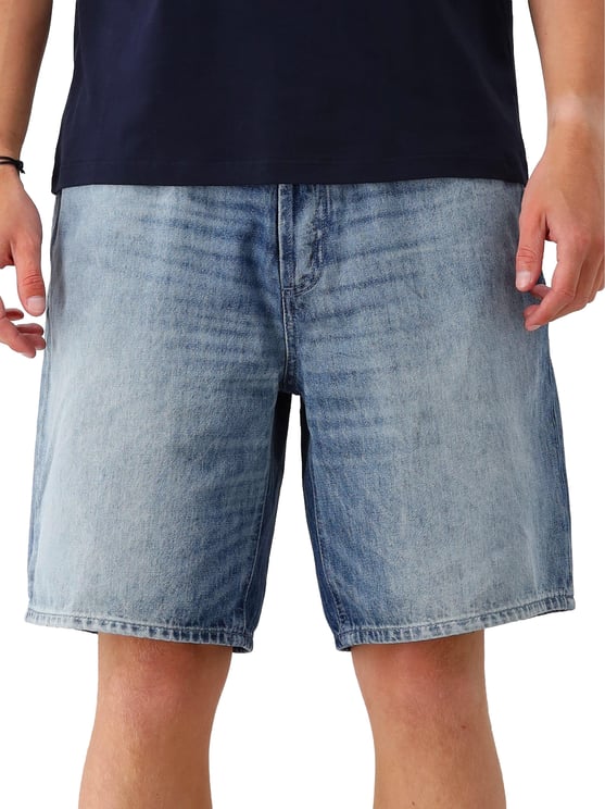 Denham Denham Korte Broek Blauw Rag