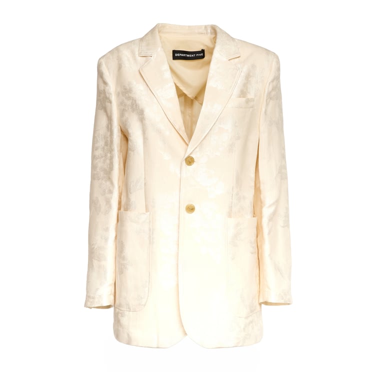 DEPARTMENT5 Ben Tonal Embroidered Single-Breasted Blazer
