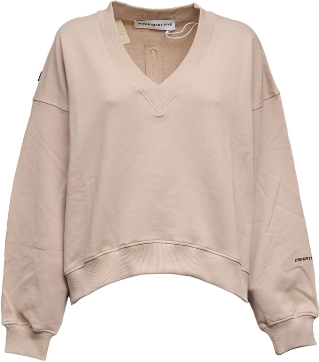 DEPARTMENT5 Felpa Rare Scollo V Con Zip Dietro