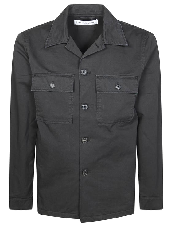 DEPARTMENT5 Men Boxy Cotton Shirt Jacket