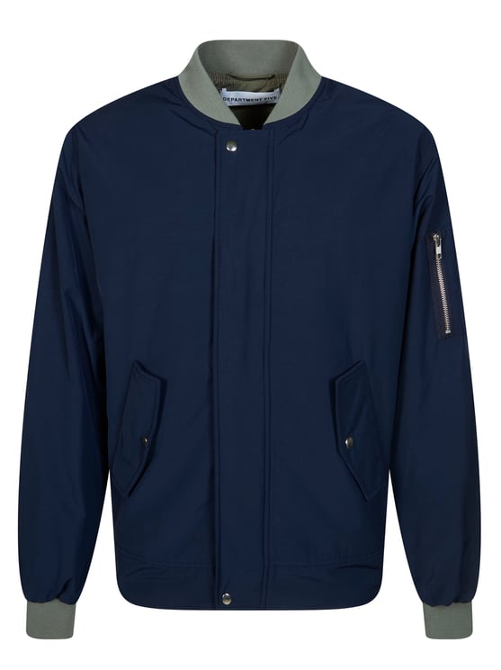 DEPARTMENT5 Men Reversible Ribbed Trim Bomber Jacket