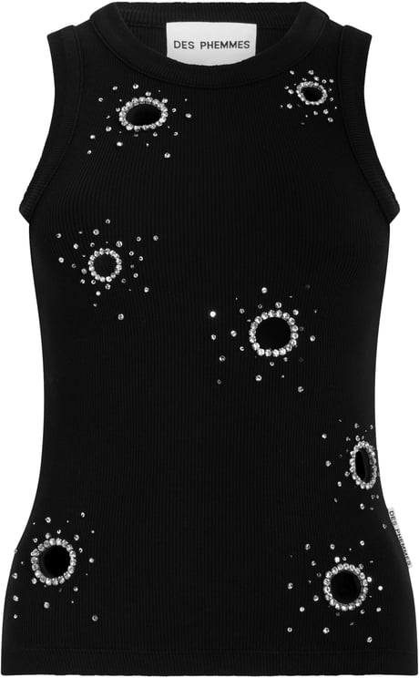 Des Phemmes Top in cotton rib