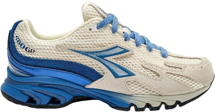 Diadora Dames Mythos 280 Sneaker Wit/Blauw