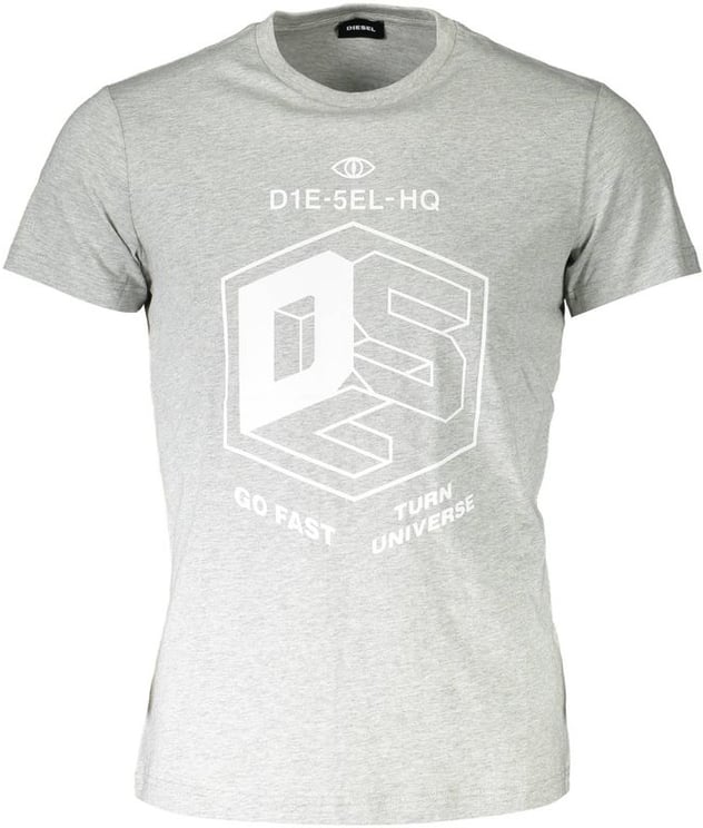 Diesel Diesel Grigio Cotton Men T-Shirt