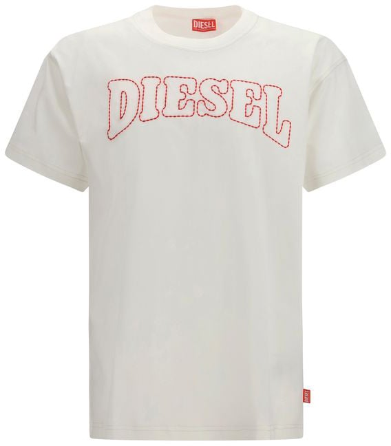 Diesel Diesel White Cotton T-Shirt