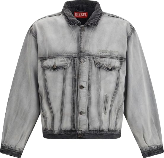 Diesel Diesel Gray Cotton Denim Jacket