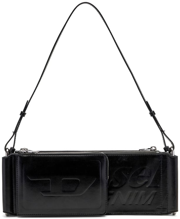 Diesel Structured Black Bag With Slim Shoulder Strap