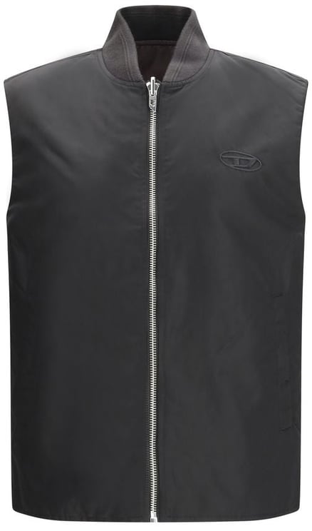 Diesel Diesel Brown Polyamide Sleeveless Jacket