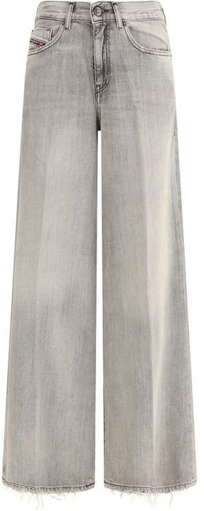 Diesel Diesel Gray Cotton Flared Jeans