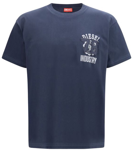Diesel Diesel Blue Cotton T-Shirt