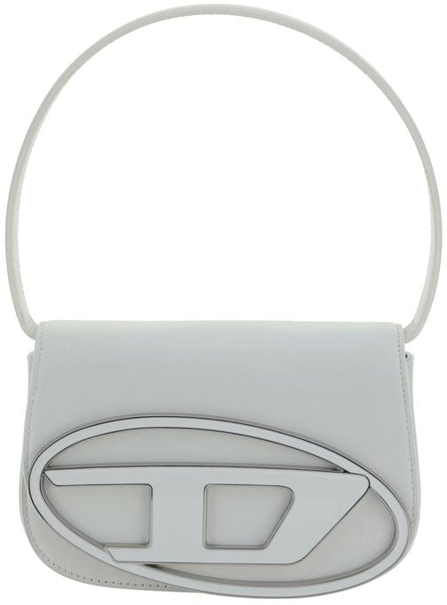 Diesel Diesel White Calf Leather Bos Taurus Shoulder Bag