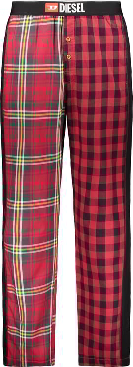 Diesel Checked trousers with elastic waist