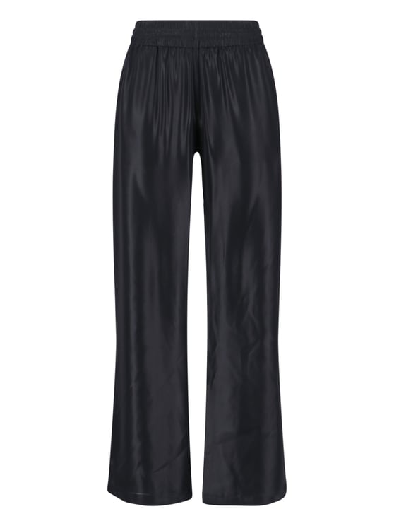 Diesel Mid-Rise Black Pants With Adjustable Waist And Subtle Logo