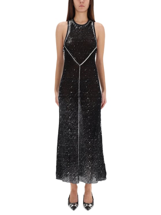 Diesel M-Rab Racerback Textured Midi Dress