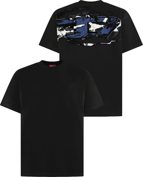Diesel Heren T-Boxt-T24 T-Shirt Zwart