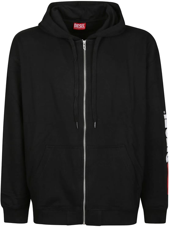 Diesel S-boxt Full Zip Div Sweatshirt Black