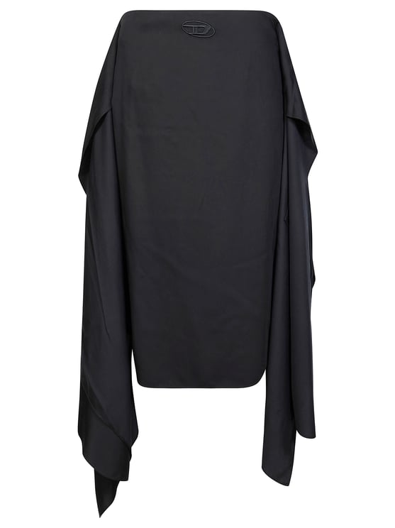 Diesel O-Tali Black Boxy Minimalist T-Shirt